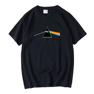 PinkFloyd平克弗洛伊德t恤短袖纯棉文化衫月之暗面反光镜摇滚包邮