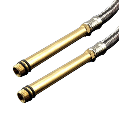 不锈钢金属编织冷热软管水龙头