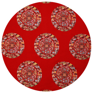 150仿真丝沙发坐垫丝绸手工仿古汉服旗袍唐装绸缎面料织锦缎布料