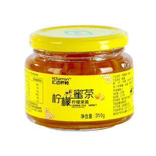 汇达柠檬蜂蜜柠檬蜜茶柠檬果酱可直接冲饮310g*3瓶装泡水喝的饮品
