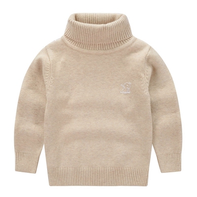 纯棉高领儿童毛衣打底衫加绒加厚