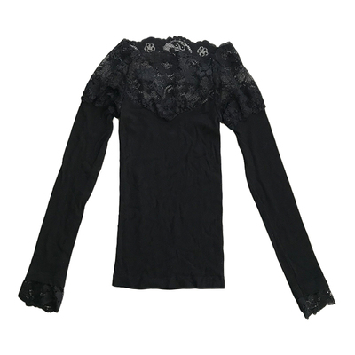 韩国恒温let's蕾丝显瘦打底衣