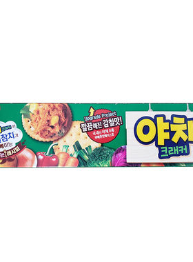 韩国进口乐天蔬菜咸味饼干早餐
