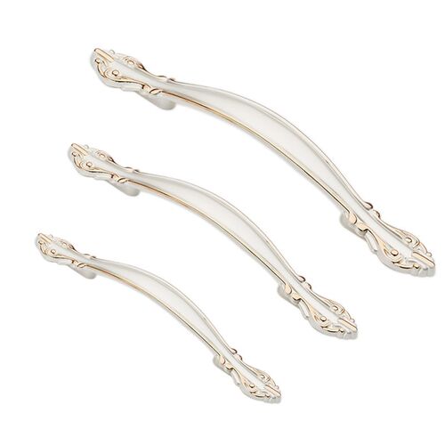 欧式柜门白色拉手象牙白衣柜抽屉单孔简约现代橱柜鞋柜门小门把手