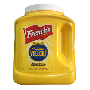 美国进口旗牌黄芥末酱2.97kg大旗牌黄芥末酱寿司汉堡热狗酱披萨酱