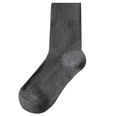 弹力松口秋冬季中厚纯色长筒袜子