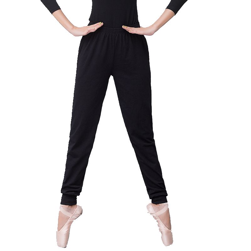 现代舞舞蹈裤黑色形体裤练功裤女