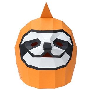 纸无限疯狂动物城闪电树懒折纸模动物面具头套年会cos创意道具