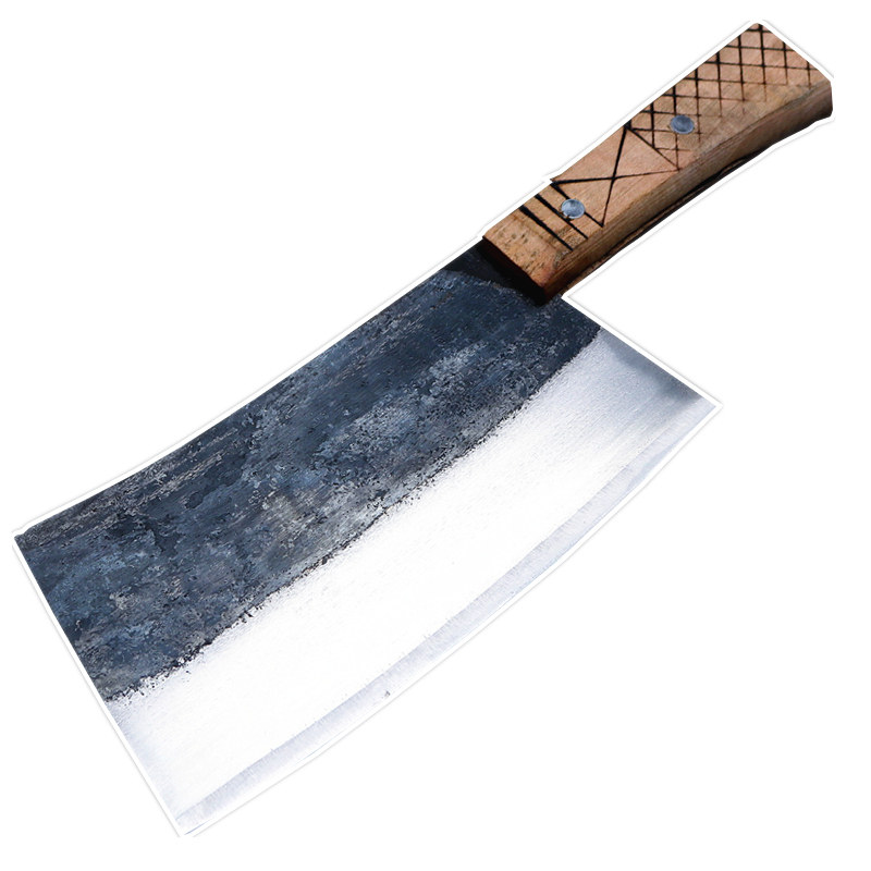 易磨刀家用斩骨刀铁匠师傅锻打手工铁菜刀传统老式砍骨刀弹簧锰钢