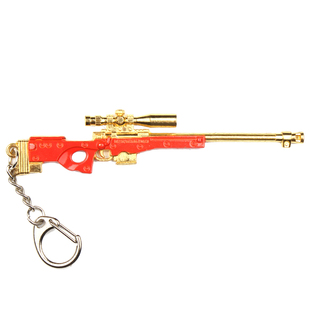 绝地吃鸡装备求生玩具黄金版小的全套武器模型金属套装三级头挂件