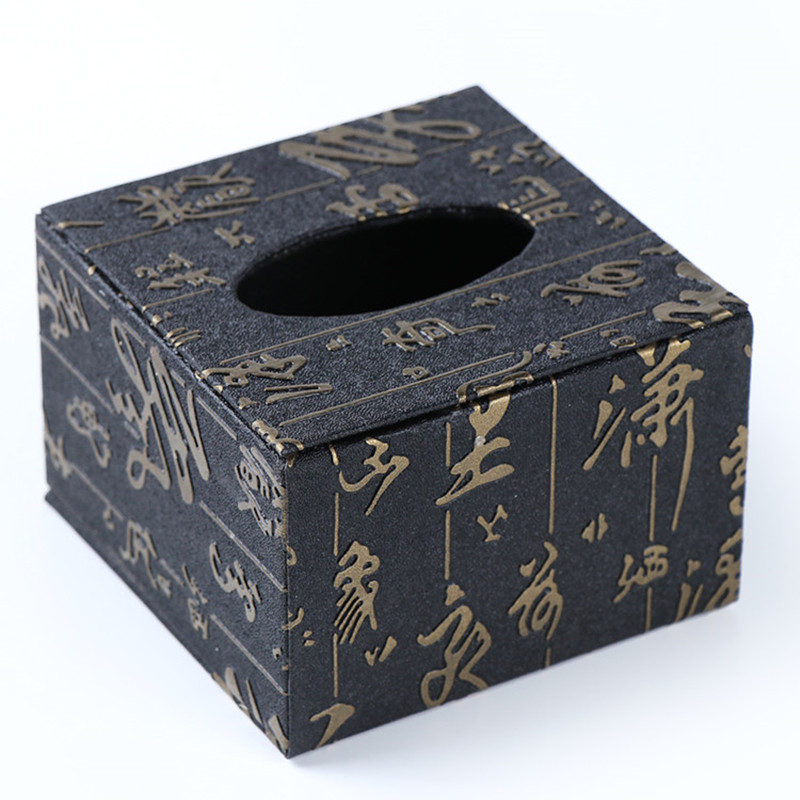 包邮进口酒店车载皮革方形纸巾盒欧式木制防水优质纸抽盒LOGO