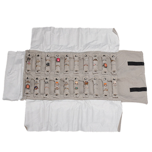 首饰收纳包 戒指卷包布 珠宝首饰卷包布袋 展会便携包 入库防损包