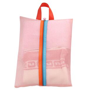 网格便携式旅行收纳袋鞋子 内衣分类收纳包套装衣物整理可视透气