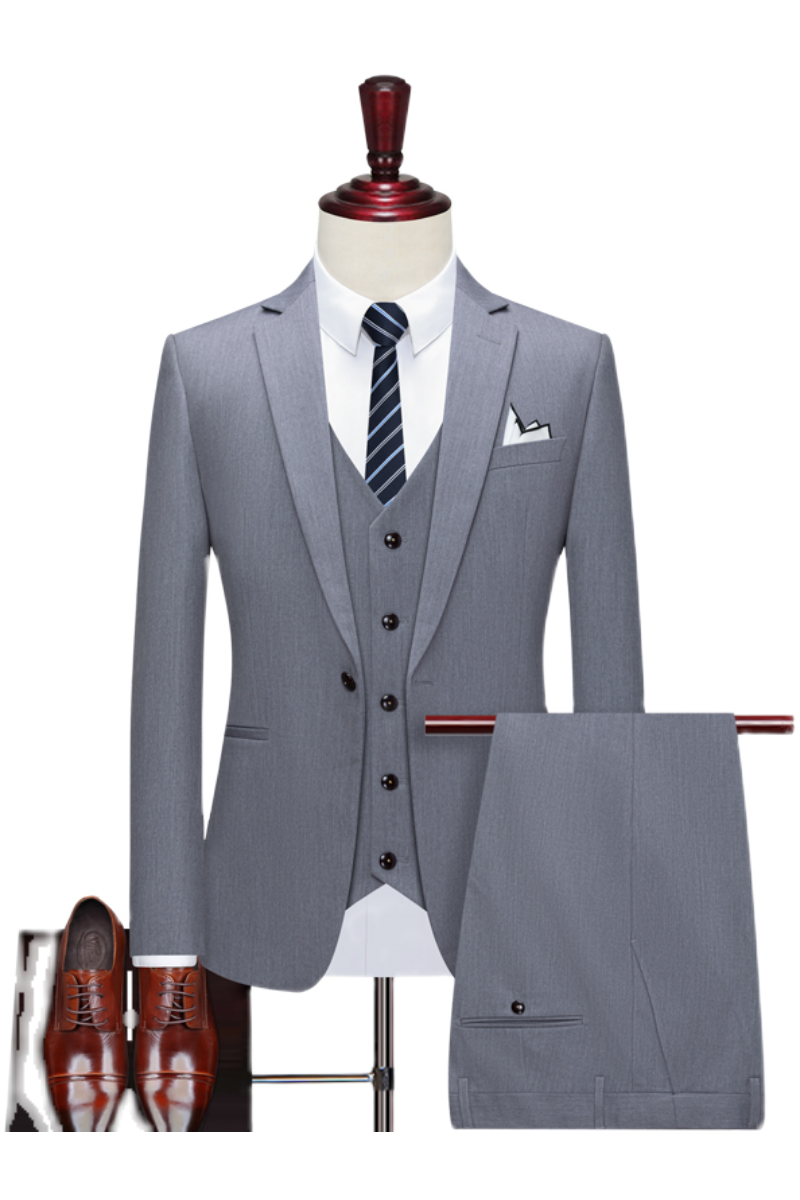 秋男士西服套装韩版修身休闲西服三件套商务正装结婚SJT836-P260,男装西服套装,星座1012