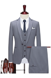 秋男士西服套装韩版修身休闲西服三件套商务正装结婚SJT836-P260，男装西服套装，星座1012