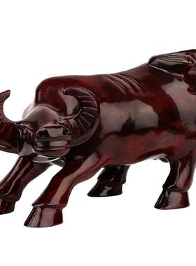 雕刻工艺品家居客厅玄关华尔街牛