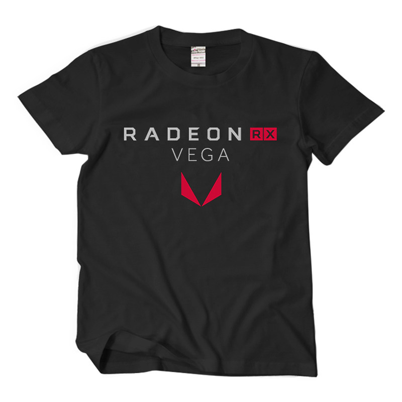 2017夏季热销RADEON VEGA AMD锐龙男士纯棉圆领修身短袖T恤