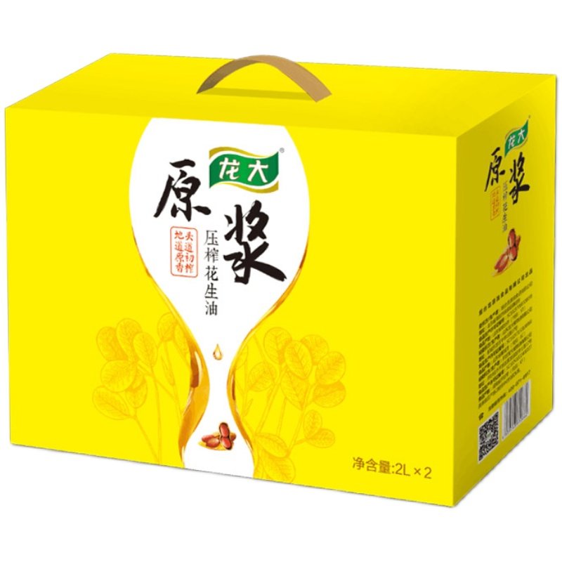 龙大原浆山东铁桶礼盒装花生油