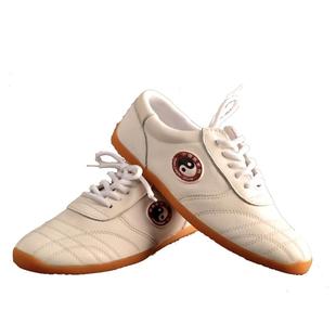 陈英新品男女款太极鞋练功鞋武术运动鞋牛筋底软牛皮革功夫鞋春秋