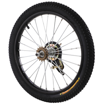 儿童自行车辐条18寸带内外胎前轮