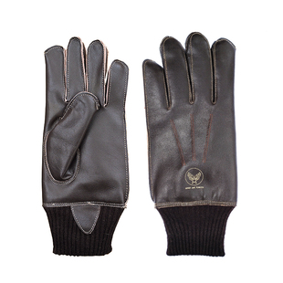 二战A-10羊皮机车复古皮毛一体紧口防风针织真皮空军战术手套