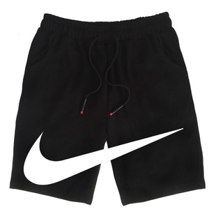 ins潮牌短裤男夏季大对勾飞人休闲宽松篮球五6分裤学生运动中裤