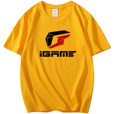 电竞短袖圆领纯棉极客工装T恤衫