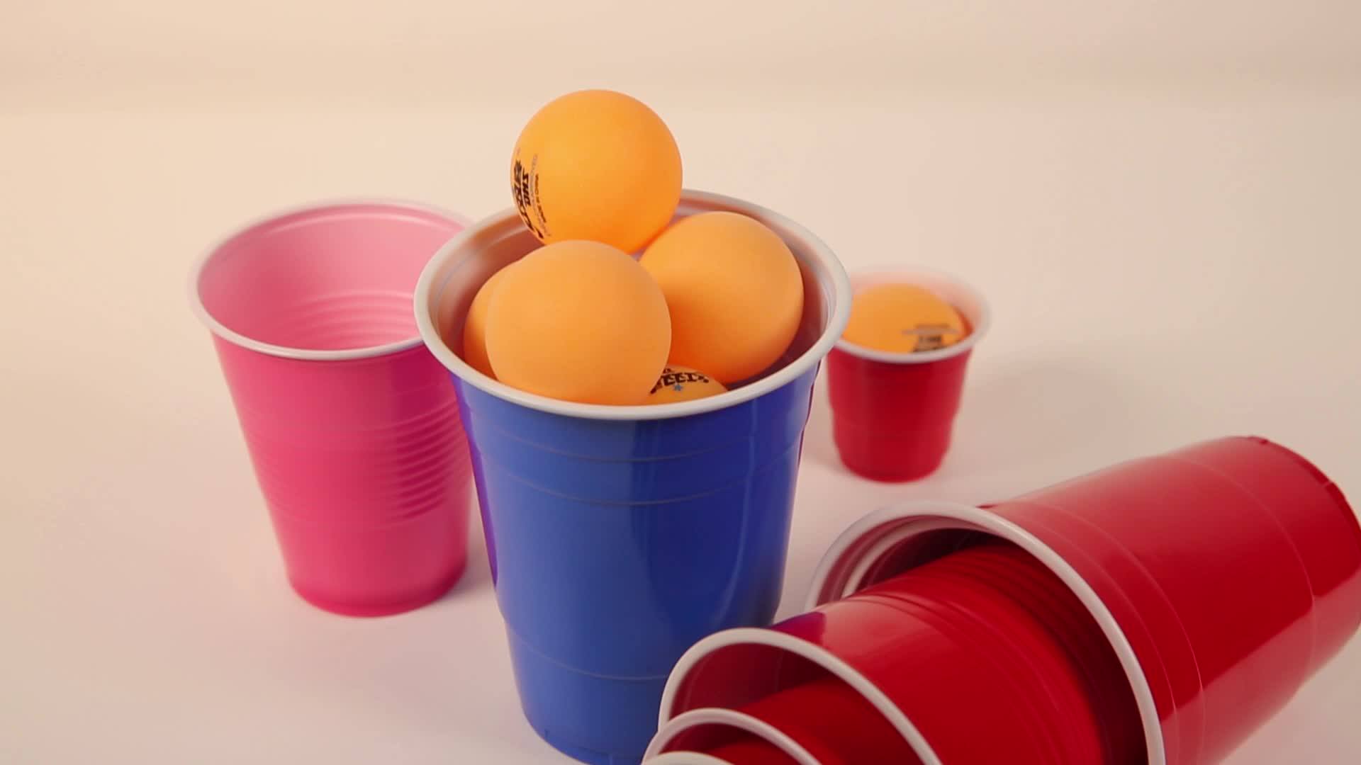 Factory Directly Sale Various Sizes Custom Party Plastic Cup Red Party