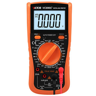 正品胜利VC890D/C+数字万用表高精度多功能电工数显万能表测电容F