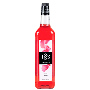 法国进口 1883露田玫瑰风味糖浆/玫瑰果露1000ml 调咖啡鸡尾酒