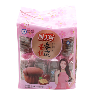 回头客枣泥蛋糕200g独立包装老人儿童白领营养早餐零食山东省包邮