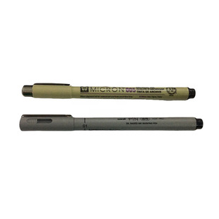 玉雕画笔樱花005油笔01绘图笔上海1880勾线油性笔双头记号笔防水