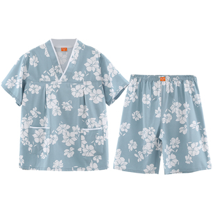 汗蒸服情侣新款女纯棉洋气可爱高档桑拿服和服大码美容院浴服男