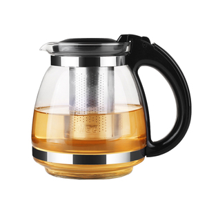 紫丁香耐热玻璃茶壶不锈钢内胆花茶壶过滤茶具泡茶壶套装冲茶水壶