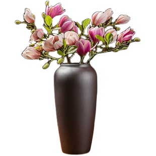 仿真田园含笑花苞玉兰花束客厅餐桌假花装饰花艺套装花瓶插花绢花