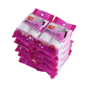 净得丽家居粘尘纸可撕式10cm斜撕粘毛滚筒粘毛器除尘纸替换包10袋