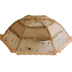 欧式盖菜罩折叠饭桌罩食物罩罩防尘剩菜碗罩菜伞桌罩圆形大小号