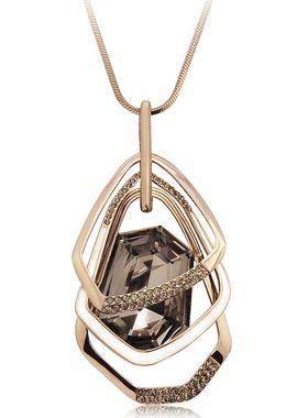 长款网红大气吊坠韩国装饰毛衣链