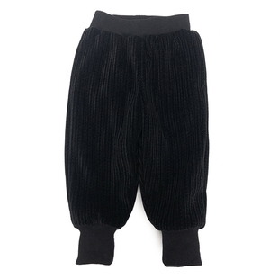 宝宝加绒裤子冬季女童加厚宽松哈伦裤男童夹棉外穿棉裤婴儿长裤潮