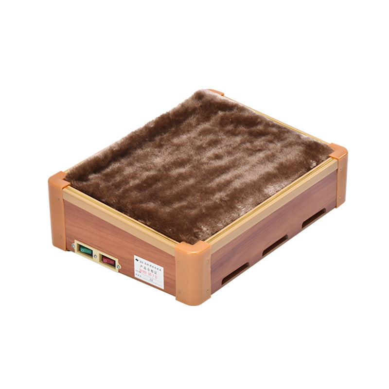 前创取暖器实木家用陶瓷烤火炉办公暖脚器烤火器烤火箱绒布电暖炉