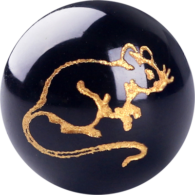 十二生肖蛇年本命年配珠黑玛瑙