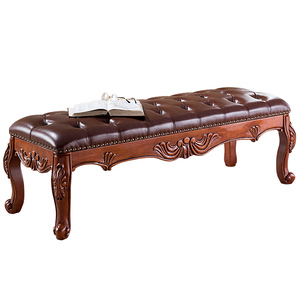 美式床尾凳 欧式床尾凳 床前边凳 换鞋凳 长凳子 床尾凳 现货