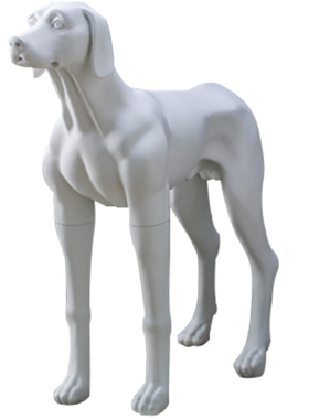 狗摆件玻璃钢大号魏玛犬宠物橱窗装饰衣服胸背展示架道具狗模特