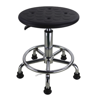 防静电凳子生产车间工厂流水线化学实验室四孔PU发泡升降旋转圆凳
