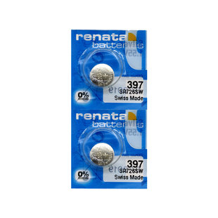 瑞士Renata手表电池397 SR726SW纽扣小电子BABY-G卡西欧BA110/135浪琴swatch7.9*2.6雷达AG2 D396通用型号
