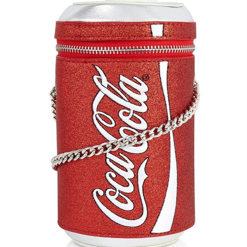 现货 正品SKINNYDIP红色可口coke饮料罐易拉罐斜挎包