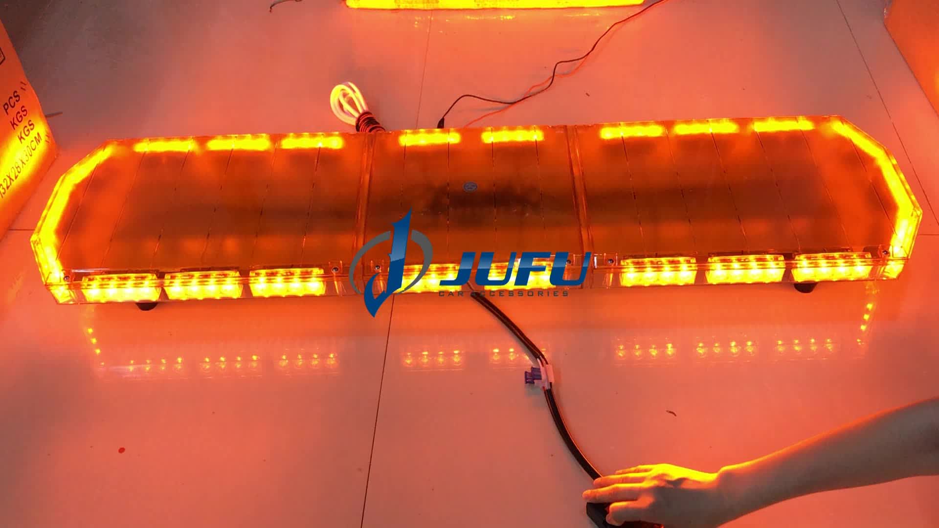 47inch 88w Amber Led Strobe Warning Lights 12v 24v Emergency Flashing