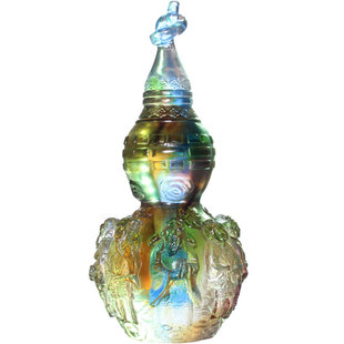 琉璃摆件八仙福禄 送外公外婆送舅舅舅妈的生日礼物实用 送长辈