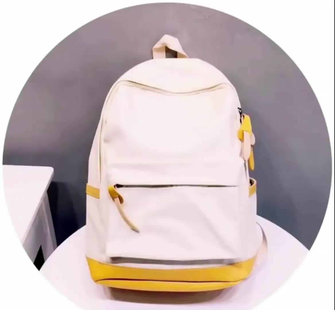 Wholesale 2018 Teenagers Leisure Classic Canvas Backpack,New Design