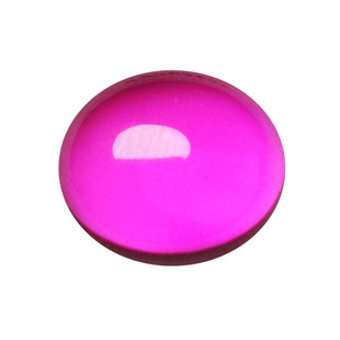 热粉蓝宝石玫红碧玺色平底素面裸石宝石DIY饰品镶嵌用石蛋形弧面